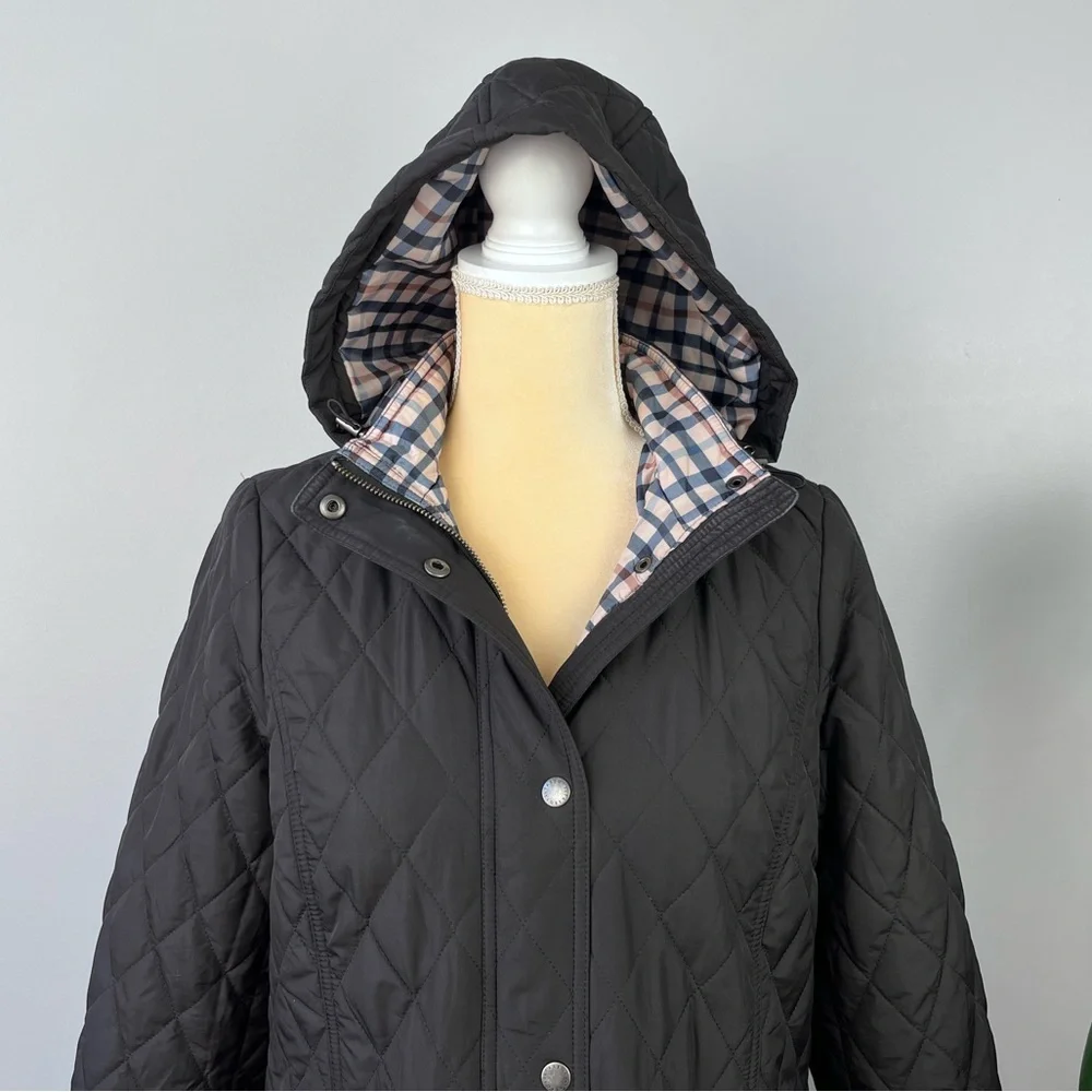 Talbots Long Women’s Hooded Winter Jacket - Picture 8 of 10